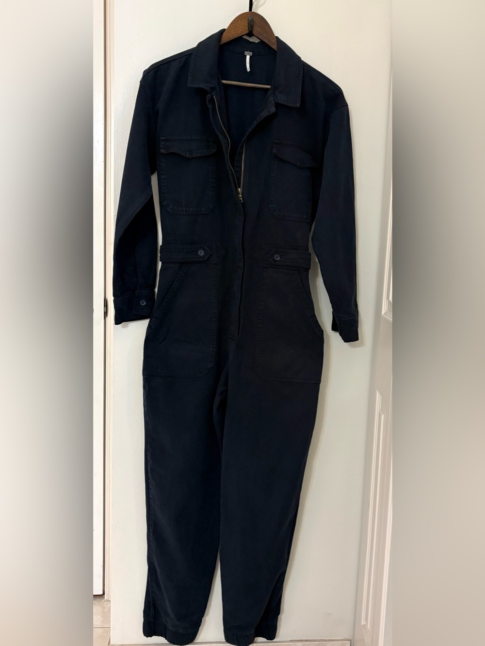 Young Fabulous & Broke Navy Dark Blue Utility Jumpsuit Size: M